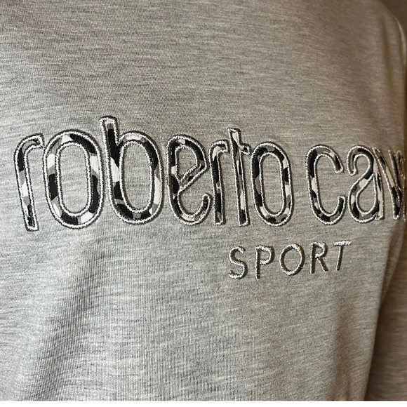 ROBERTO CAVALLI Pullover Womens XS Grey Sport - Picture 3 of 4